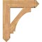 Ekena Millwork Imperial Arts and Crafts Smooth Bracket w/ Offset Brace, Western Red Cedar, 7 1/2"W x 28"D x 32"H BKT0806X28X32IMP03SWR - alternate 2